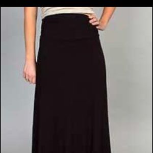 Long black skirt